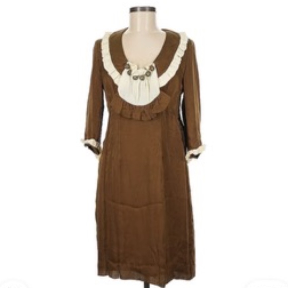 MAYLE retro 100% silk dress - Picture 1 of 4
